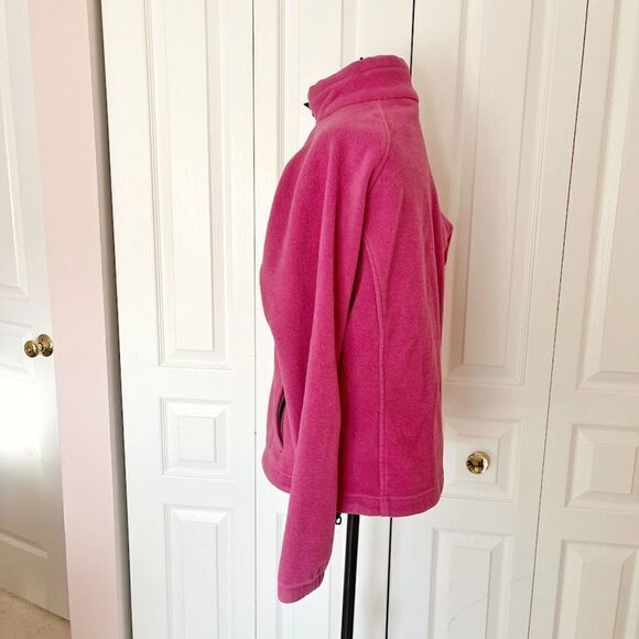 Columbia Full Zip Fleece Polyester Large Mock Neck Jacket - Picture 4 of 13